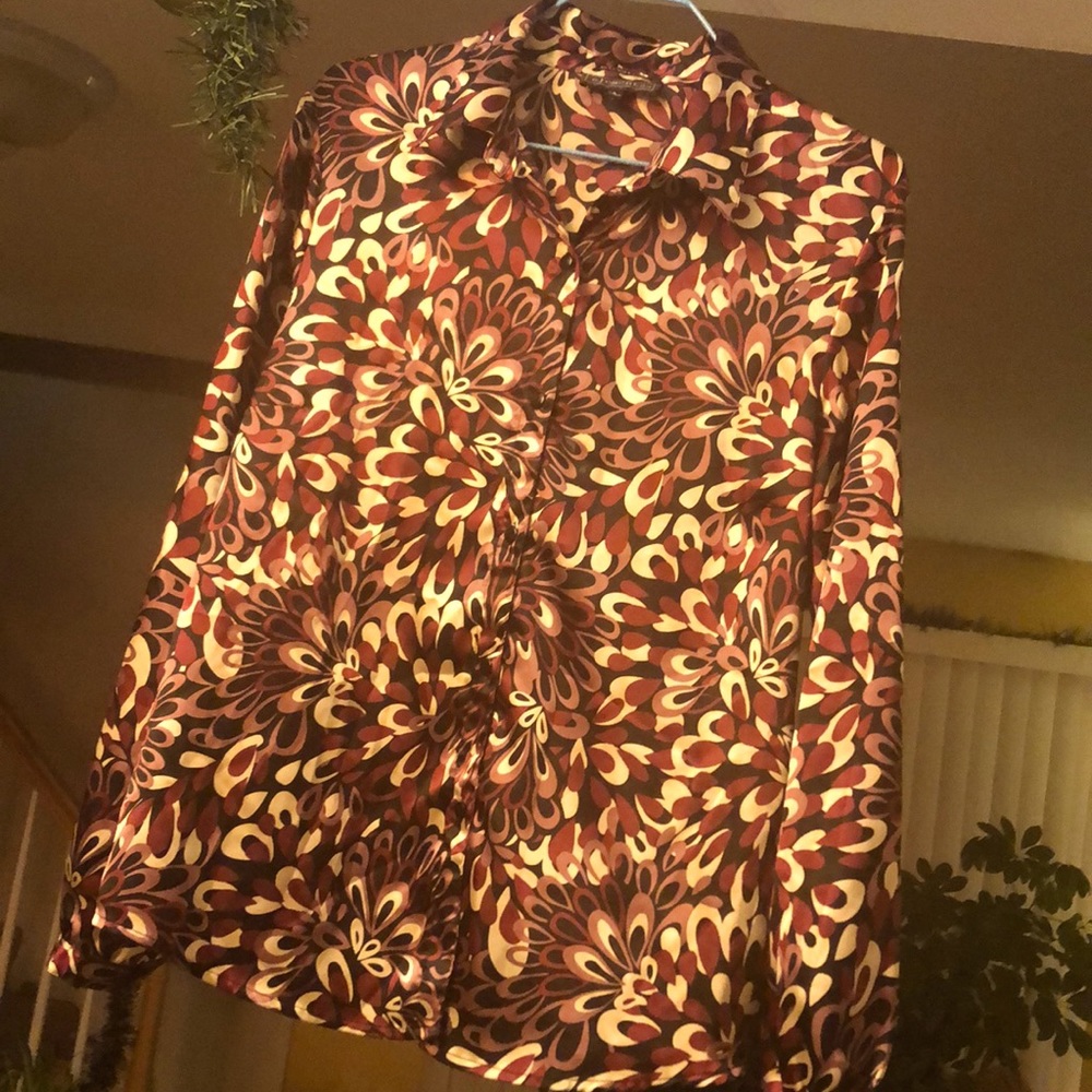 Elements Top blouse black & purple